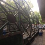 Ya van tomando forma los laterales, con las diagonales en la parte superior Lateral remodelado